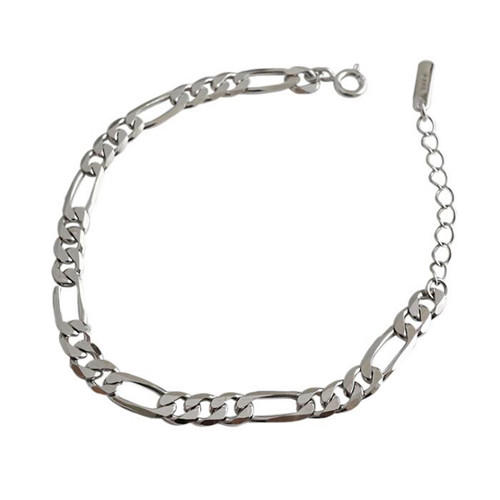 Chic lady style jewelry classic chain bracelet in 925 sterling silver 